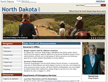 Tablet Screenshot of nd.gov