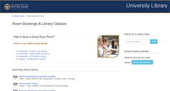 Desktop Screenshot of bookings.library.nd.edu.au